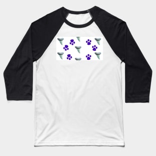 Puppy Prints & Shark Teeth Baseball T-Shirt